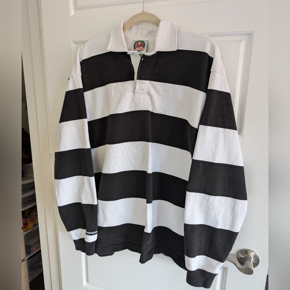 Barbarian Rugby Shirt Black and White size XXL